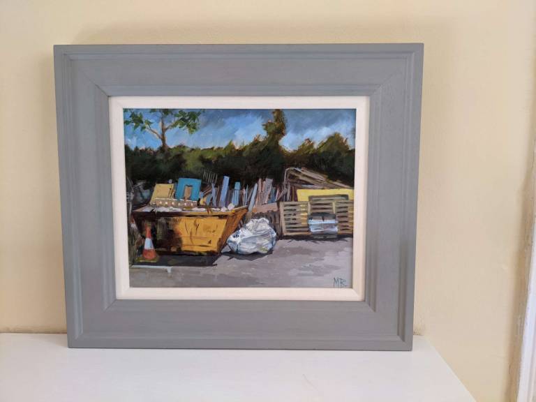 At the Yard (framed) - Mary Barnes