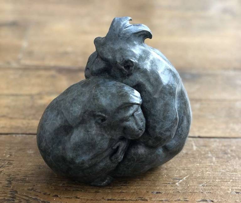 Crested Macaques (Edition 12) - Robin Bouttell Bronzes