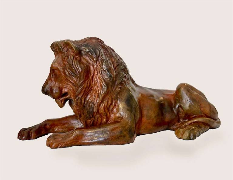 Dog Tired Lion (Edition: 50) - Robin Bouttell Bronzes