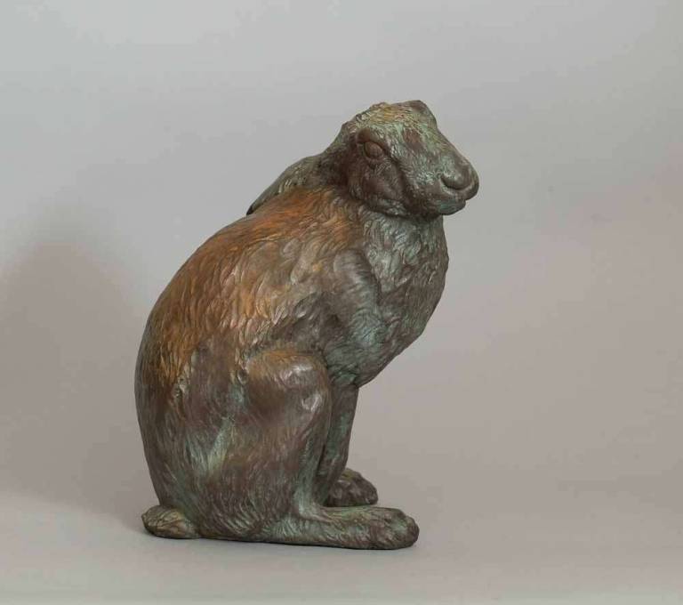Robin Bouttell Bronzes - Poised hare