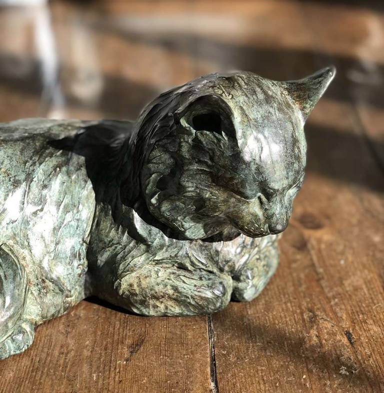 Squeak the Cat (Edition 3 of 75) - Robin Bouttell Bronzes