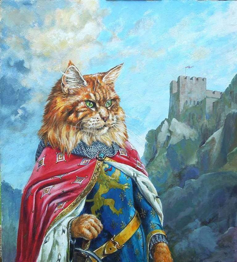 Robin Bouttell Paintings - Dickie the Lionheart