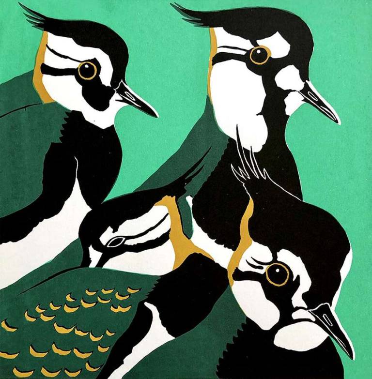 Green Plovers - Robert Gillmor Silk-screen