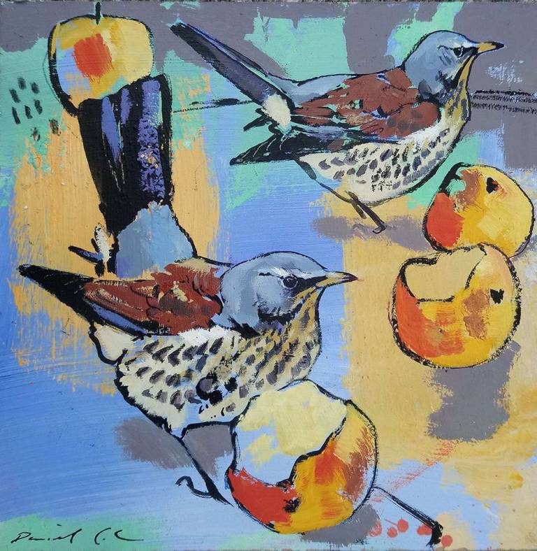 Fieldfares - Daniel Cole Bird Prints