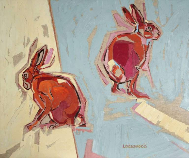 Modern British Nature Prints Rachel Lockwood - Creeping up on Hares