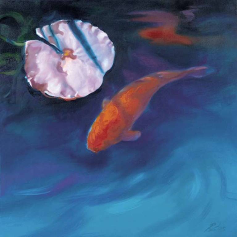 Koi & Lily I (Edition of 295) - Water Prints by Rachel Lockwood