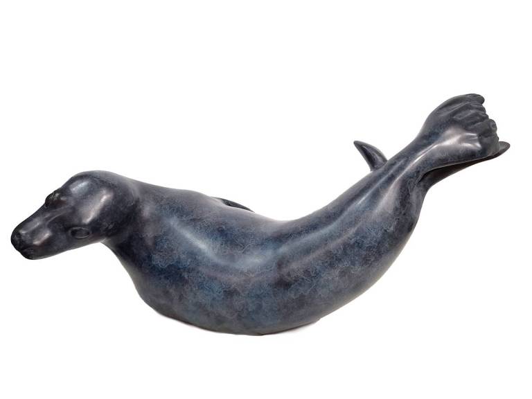 Playful Seal - Robin Bouttell Pinkfoot Bronzes