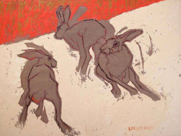 Winter Hares - Modern British Nature Prints Rachel Lockwood
