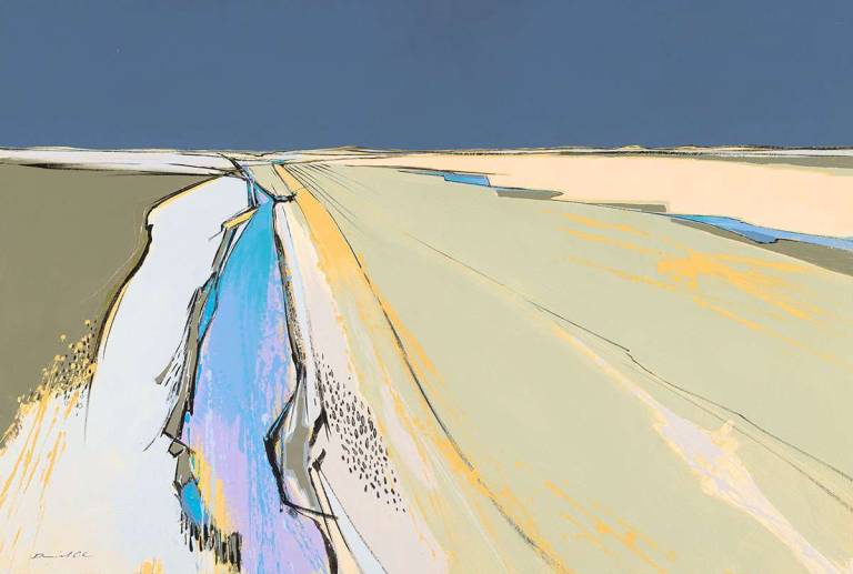 Daniel  Cole Landscape Prints - Norfolk Dunes Under a Dark Sky