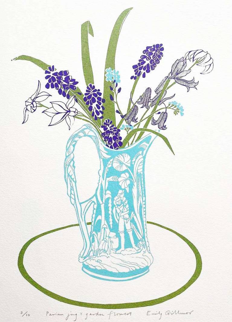Parian Jug & Garden Flowers - Emily Gillmor