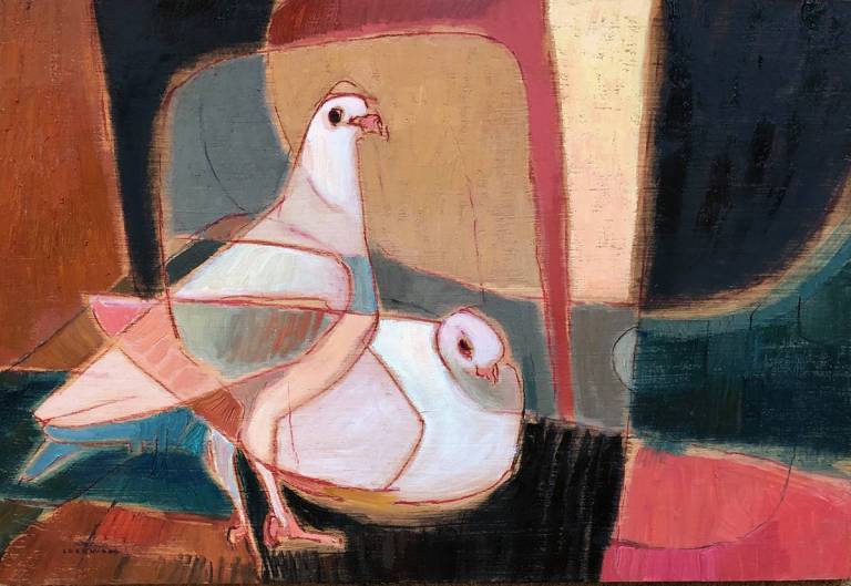 597 Two Doves Together - Rachel Lockwood