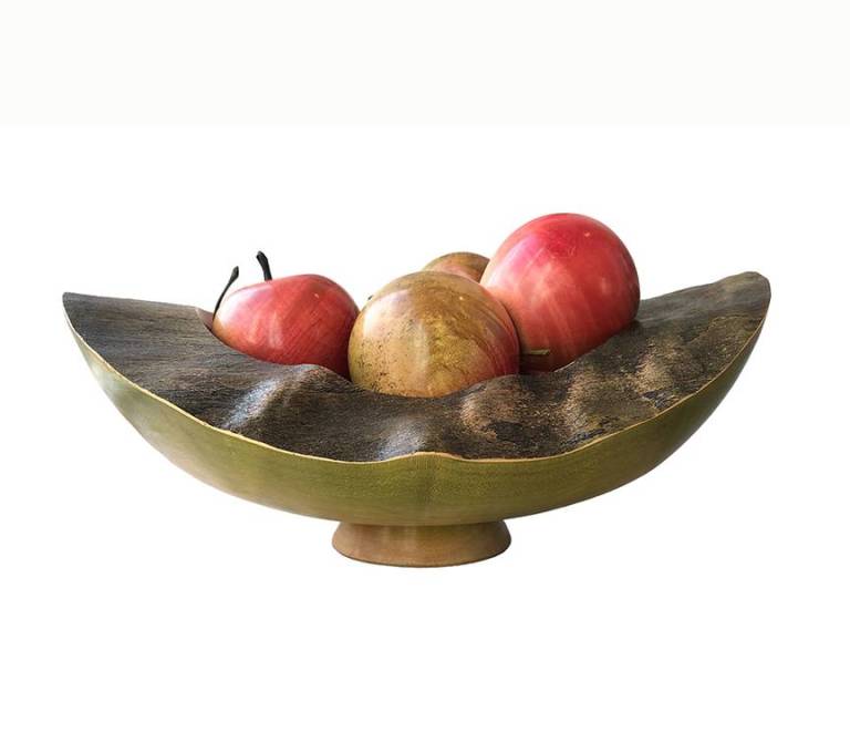Dennis Hales - 397 Sycamore Slab Bowl with Fruit