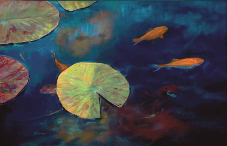 Light On Lilies - Rachel Lockwood Private Collection