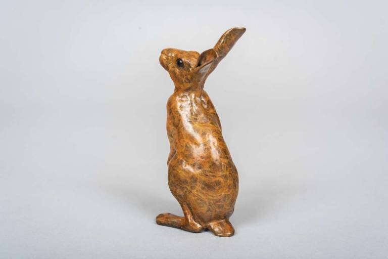 Peering Hare - Robin Bouttell Pinkfoot Bronzes