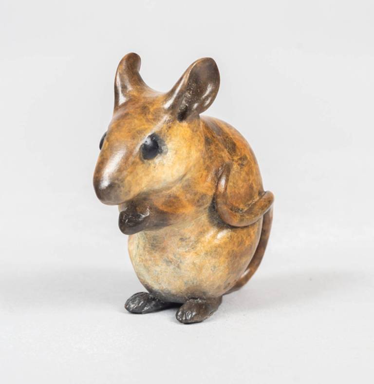 Wood mouse (Edition of 75) - Robin Bouttell Pinkfoot Bronzes