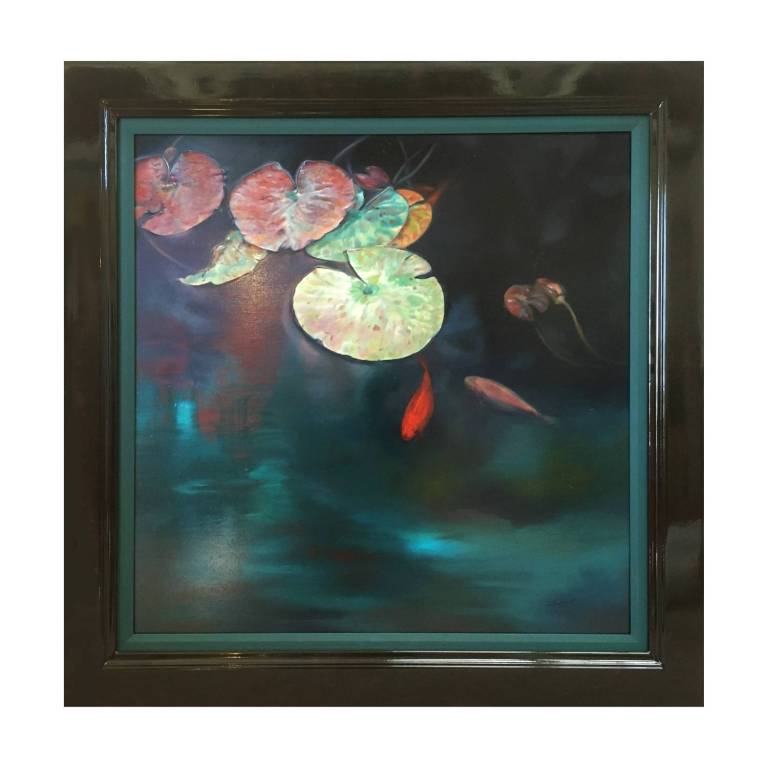 Deep Pool Lilies - Rachel Lockwood Private Collection