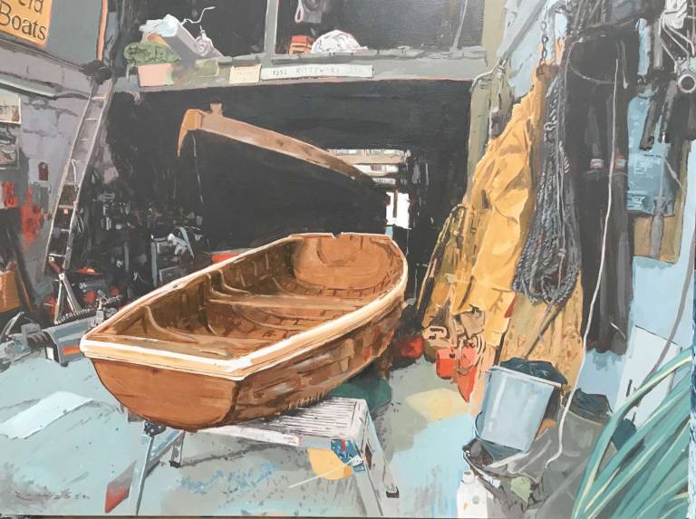 Island Street Autumn Boatyard - Greg Ramsden