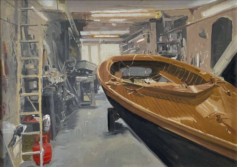 Yawl in Podges Yard - Greg Ramsden