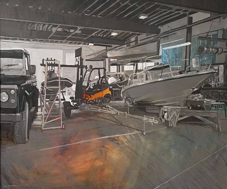 Yeowards Boatyard in the Summer - Greg Ramsden