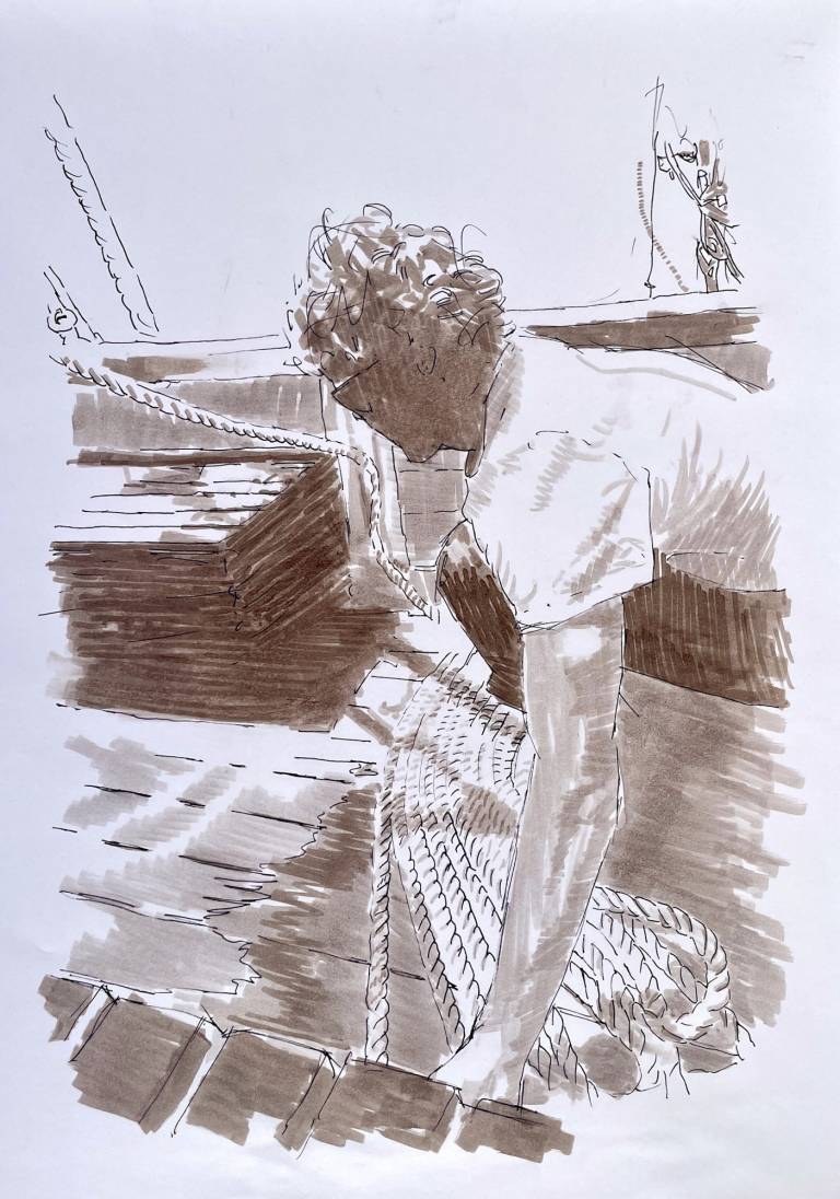 Deck Hand and ropes - Greg Ramsden