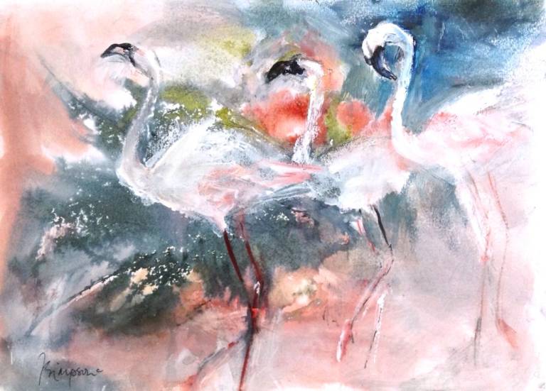 Flamingo Ballet 1 - Frances Simpson