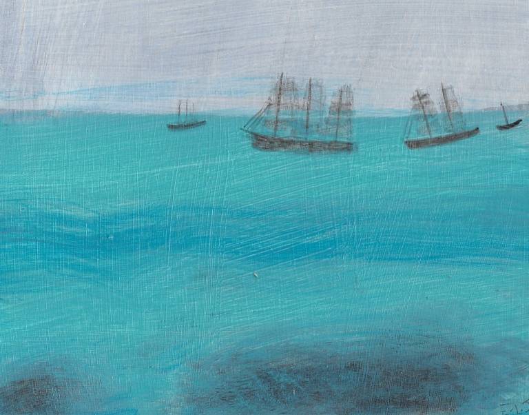 Boats under sail Cornwall - Emma Jeffryes