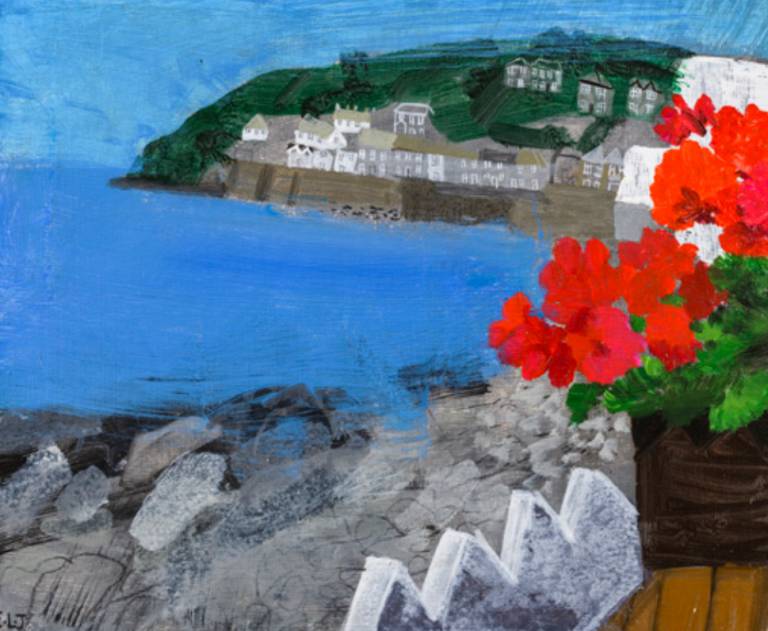 Mousehole From The Rockpool Cafe - Emma Jeffryes