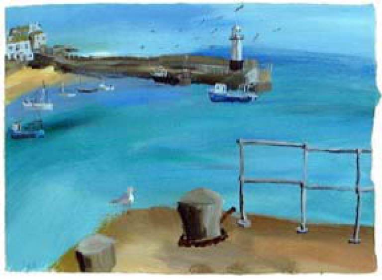 Still Turquoise Harbour St Ives - Emma Jeffryes