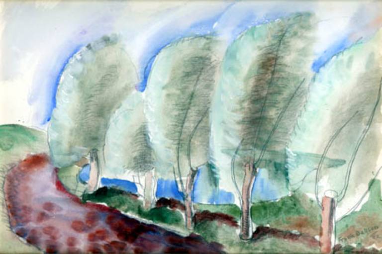 Trees along a Lane - Frank Dobson