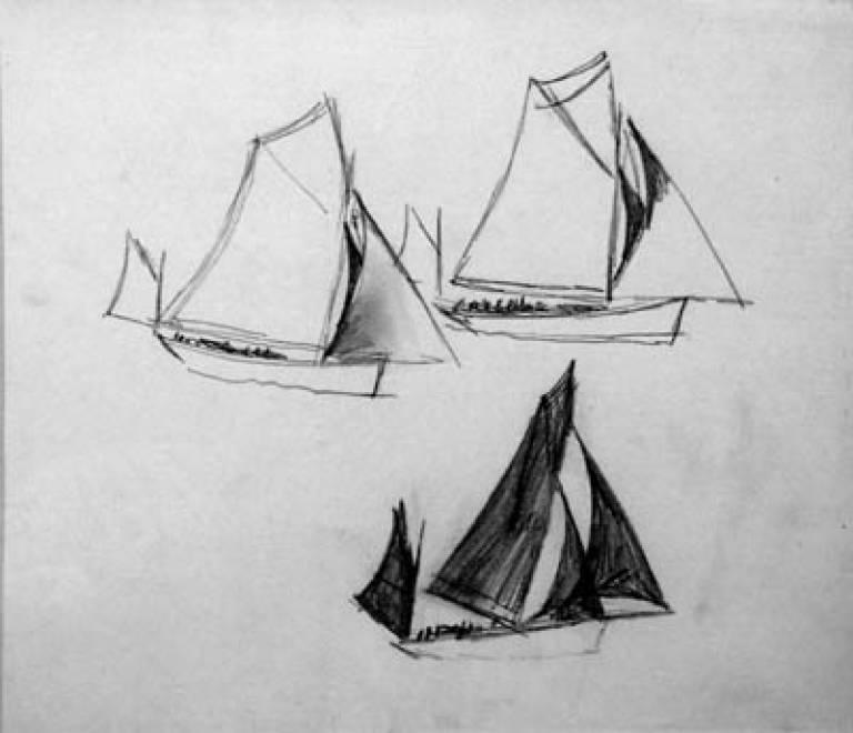 Christopher Wood - Three Sailboats
