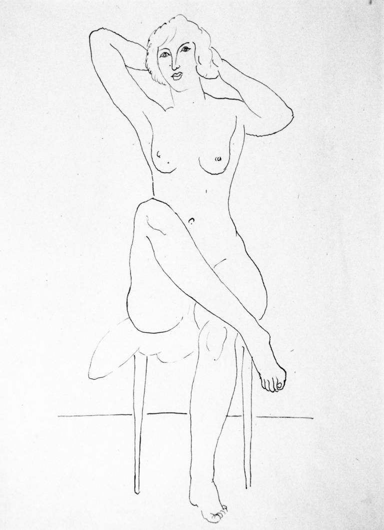 Seated Nude - Christopher Wood