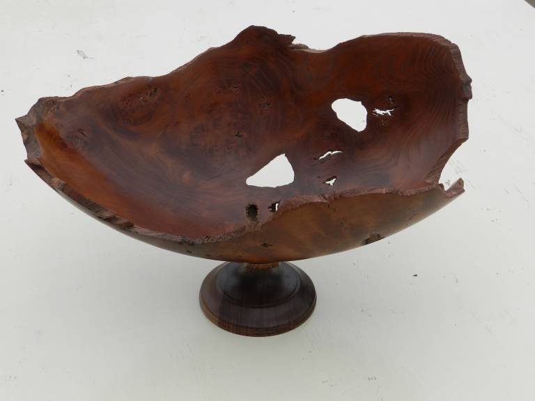 Large Turned Wooden Dish - Richard Chapman