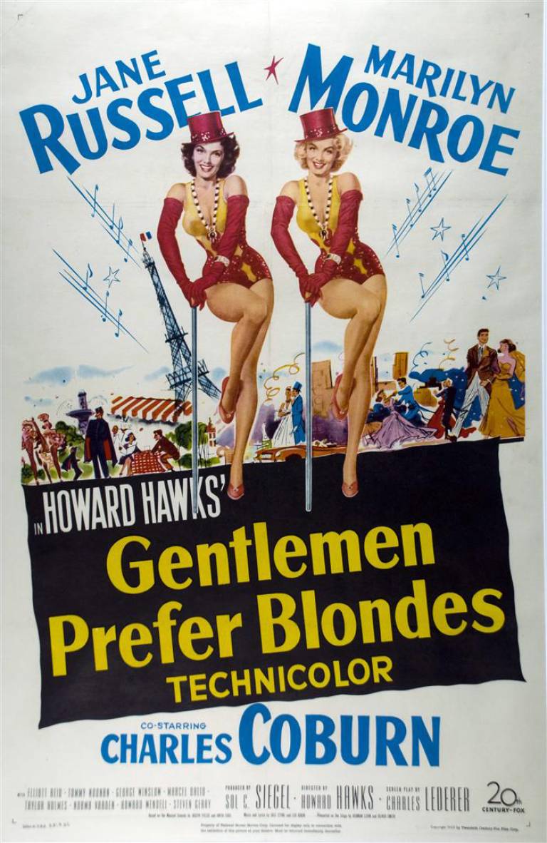 Gentlemen Prefer Blondes (Original Movie Poster - Unknown