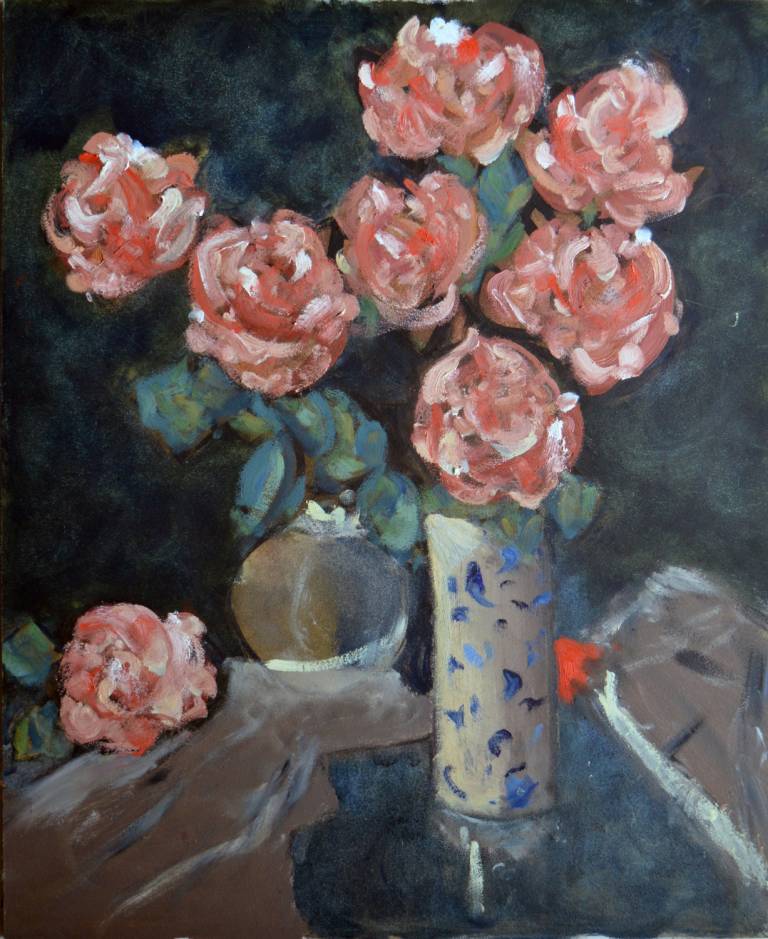 Jug with Red Peonies - Alex Crossley