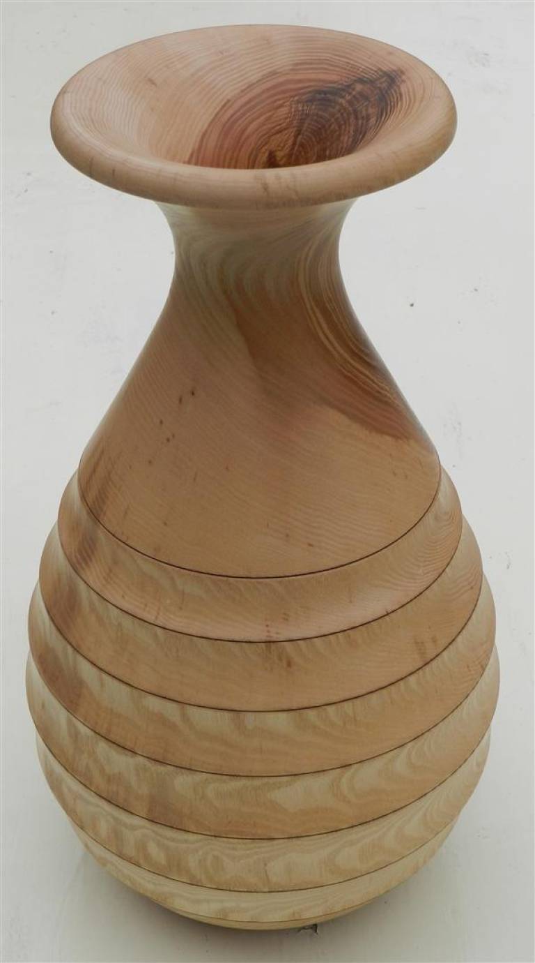 Turned Wooden Vase in Ash - Richard Chapman