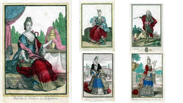 French Society - Coloured Engravings - Unknown