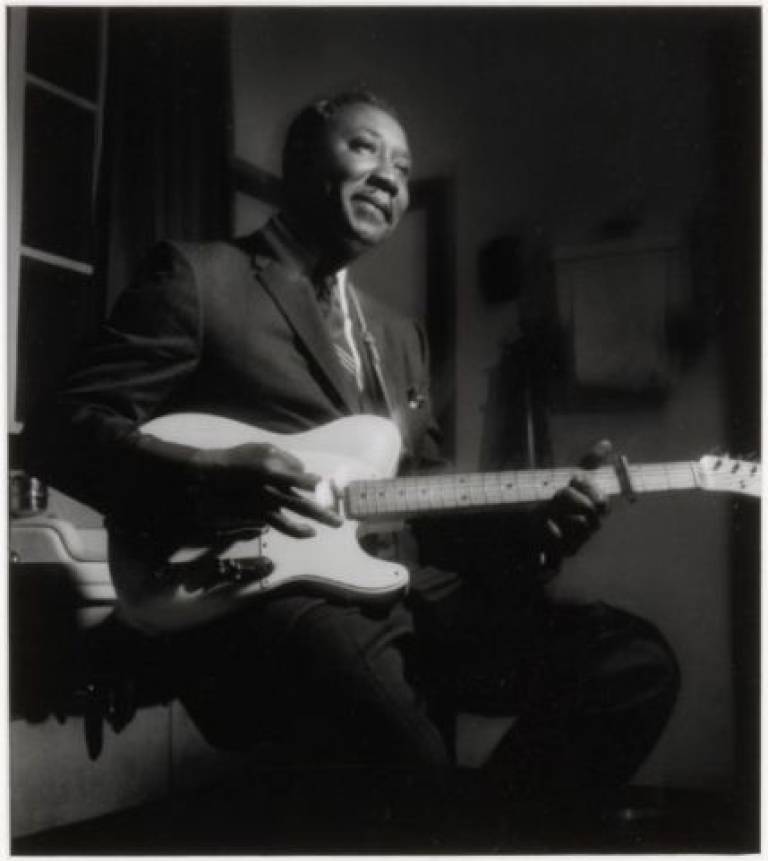 Muddy Waters, Backstage at Conway Hall, London - Terry Cryer