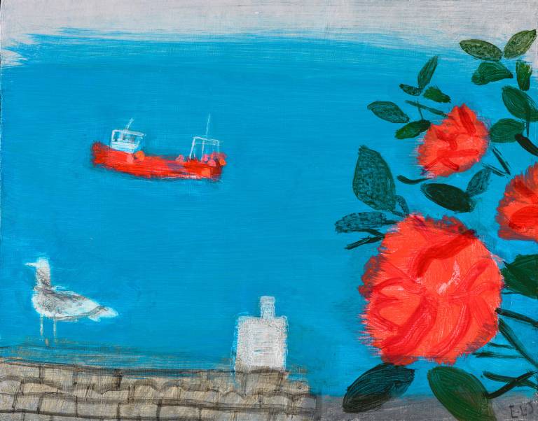 Red Boat, Red Camelias - Emma Jeffryes