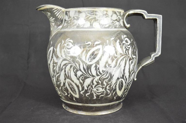 Very Large Silver Lustre Jug - Biggest Ever - Unknown