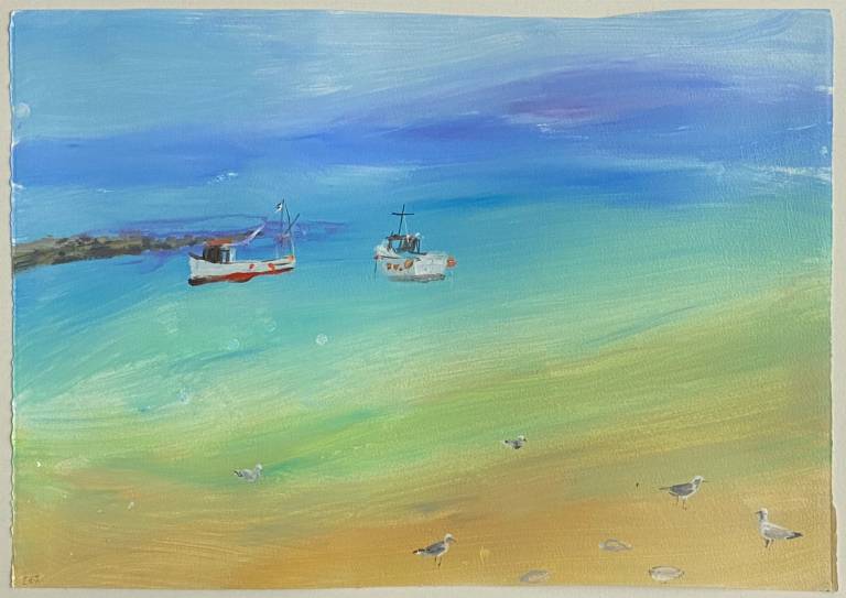 St Ives, May '98, diffusion of sand sea and sky - Emma Jeffryes