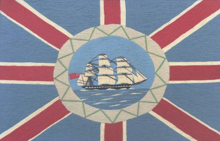 Colin Millington - Frigate on British Flag