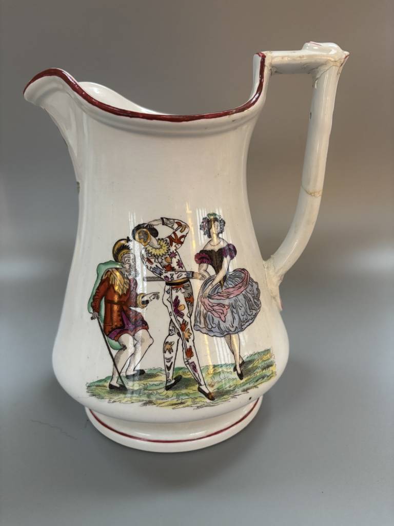 Elsmore and Forster Jug with Harlequins & Dancers - Elsmore and Forster