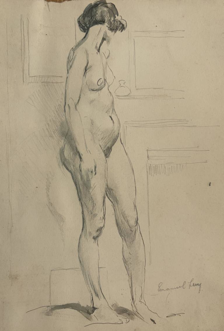 Standing Female Nude - Emmanuel Levy