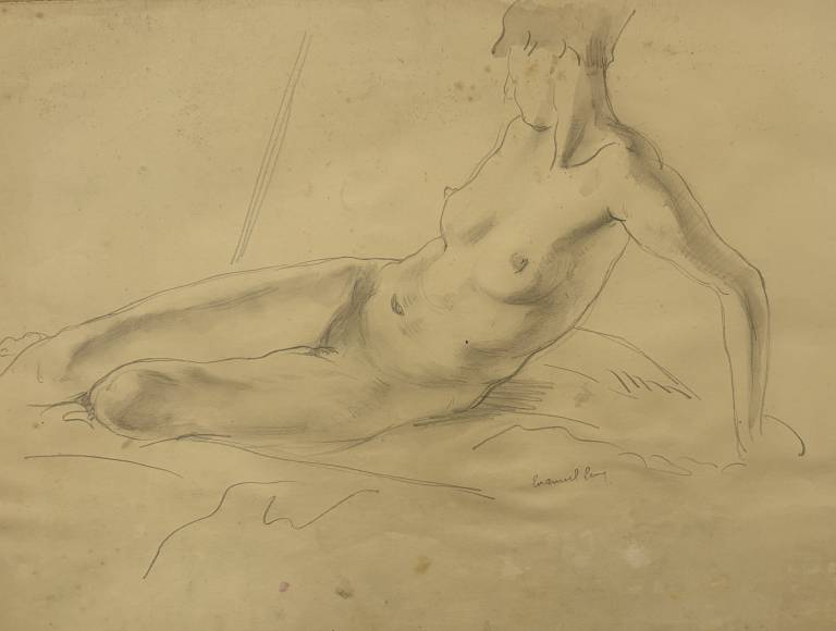 Emmanuel Levy - Reclining Female Nude