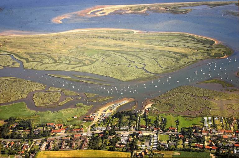 Aerial Photograph of Brancaster Staithe - Mike Page