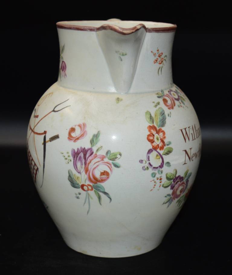 Pearlware jug William Daws Newthorp Grange - Unknown