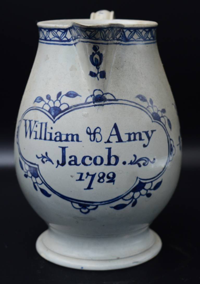 Creamware Jug William & Amy Jacob - Unknown