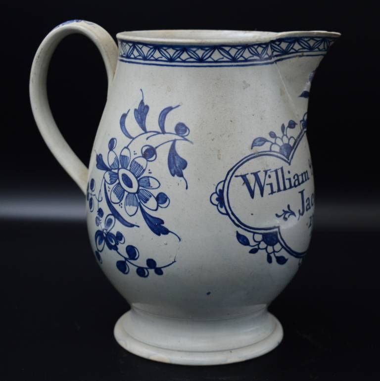 Creamware Jug William & Amy Jacob - Unknown