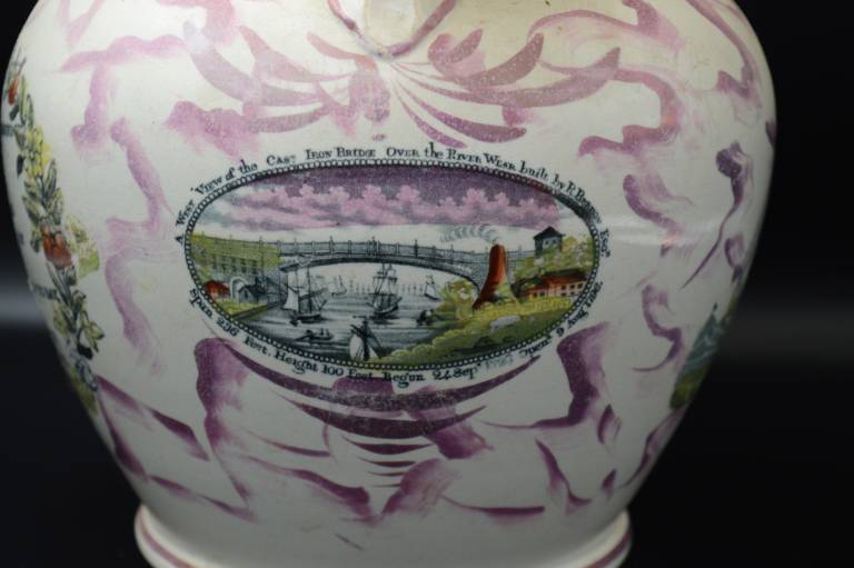 Sunderland Pink Lustre Jug Friendship Love and Truth - Unknown