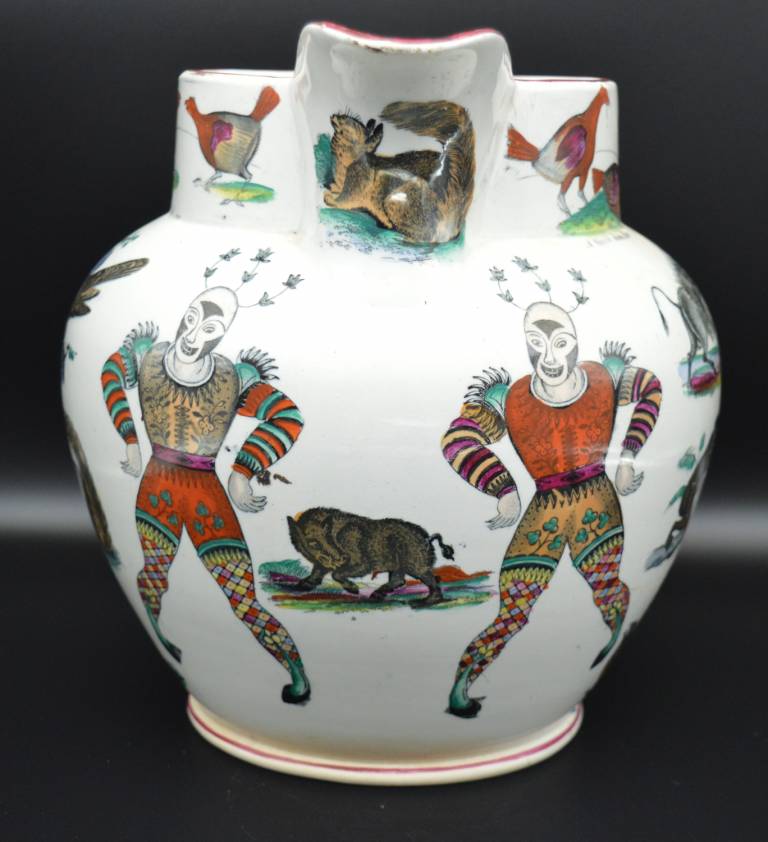 Elsmore and Forster Joker Jug with Animals - Elsmore and Forster